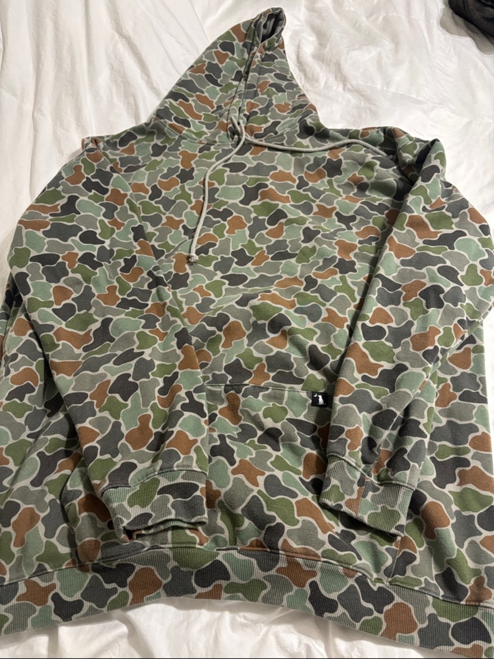 Camouflage Hooded Sweatshirt - Green Camo